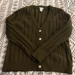 Dark olive green sweater
